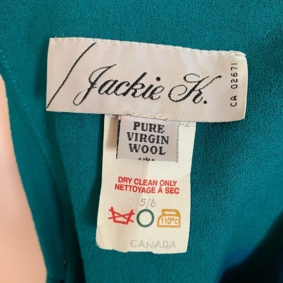 VINTAGE 100% Pure Wool MIDI Dress, Size Small - Picture 3 of 3